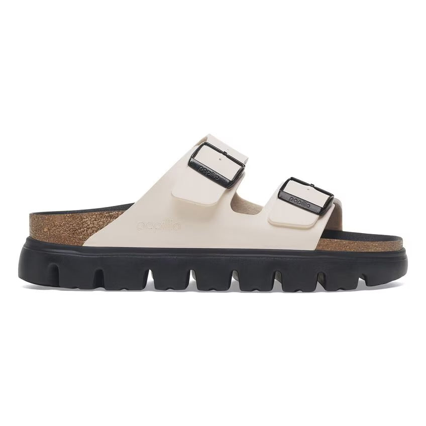 Birkenstock Papillio ARIZONA CHUNKY 1029119 Eggshell | Birko-Flor Largeur Étroite - Dealorys