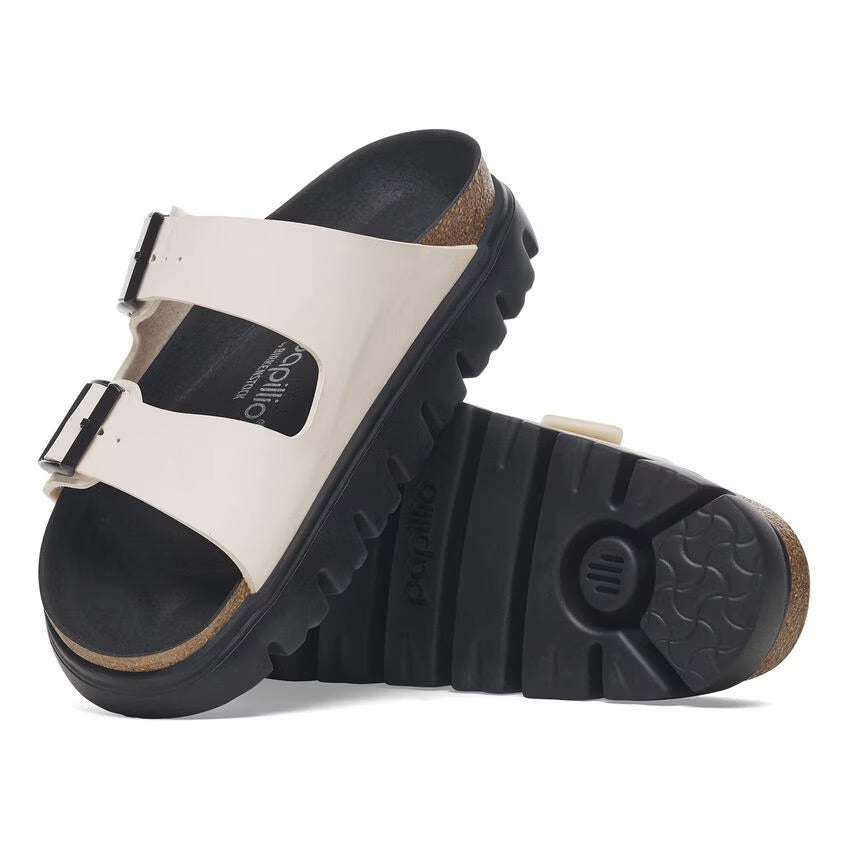 Birkenstock Papillio ARIZONA CHUNKY 1029119 Eggshell | Birko-Flor Largeur Étroite - Dealorys