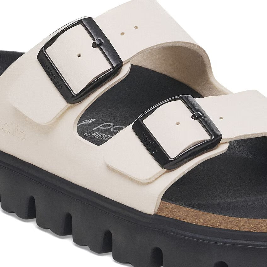 Birkenstock Papillio ARIZONA CHUNKY 1029119 Eggshell | Birko-Flor Largeur Étroite - Dealorys