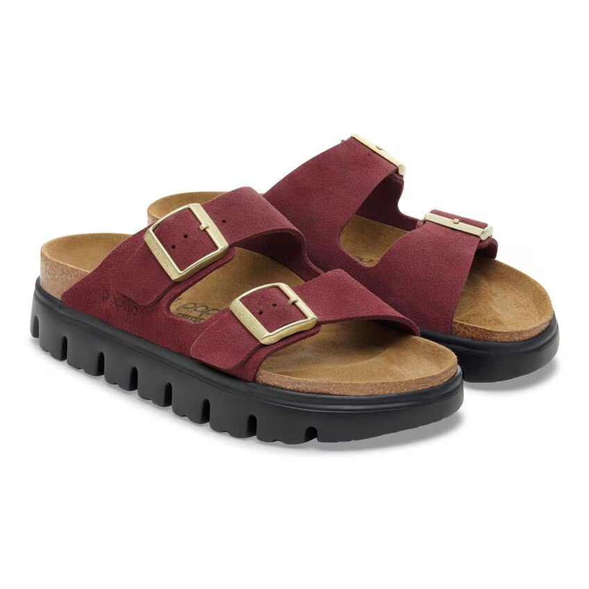 Birkenstock Papillio ARIZONA CHUNKY 1030581 Zinfandel | Suède Largeur Étroite - Dealorys