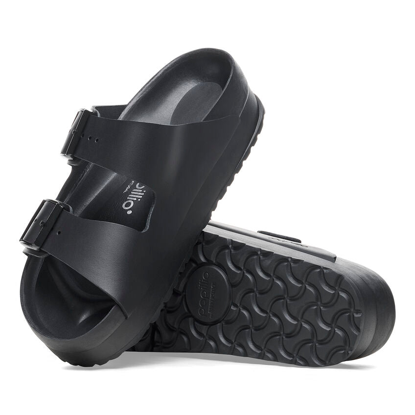 Birkenstock Papillio ARIZONA FLEX PLATFORM 1026918 Noir | Cuir Exquisite Largeur Étroite - Dealorys