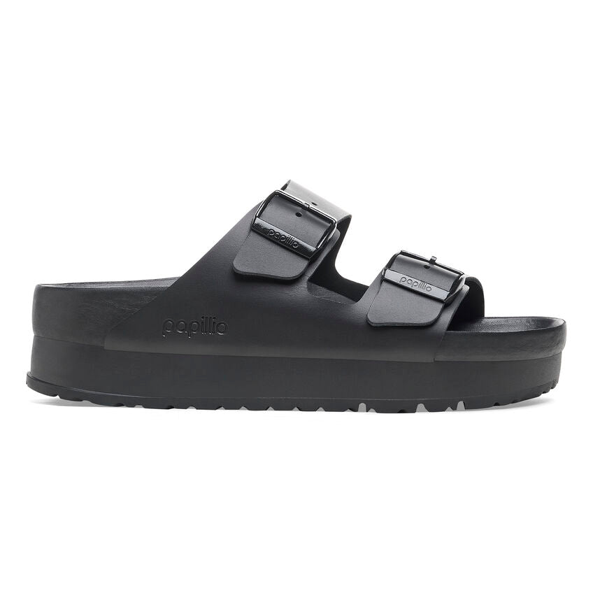 Birkenstock Papillio ARIZONA FLEX PLATFORM 1026918 Noir | Cuir Exquisite Largeur Étroite - Dealorys