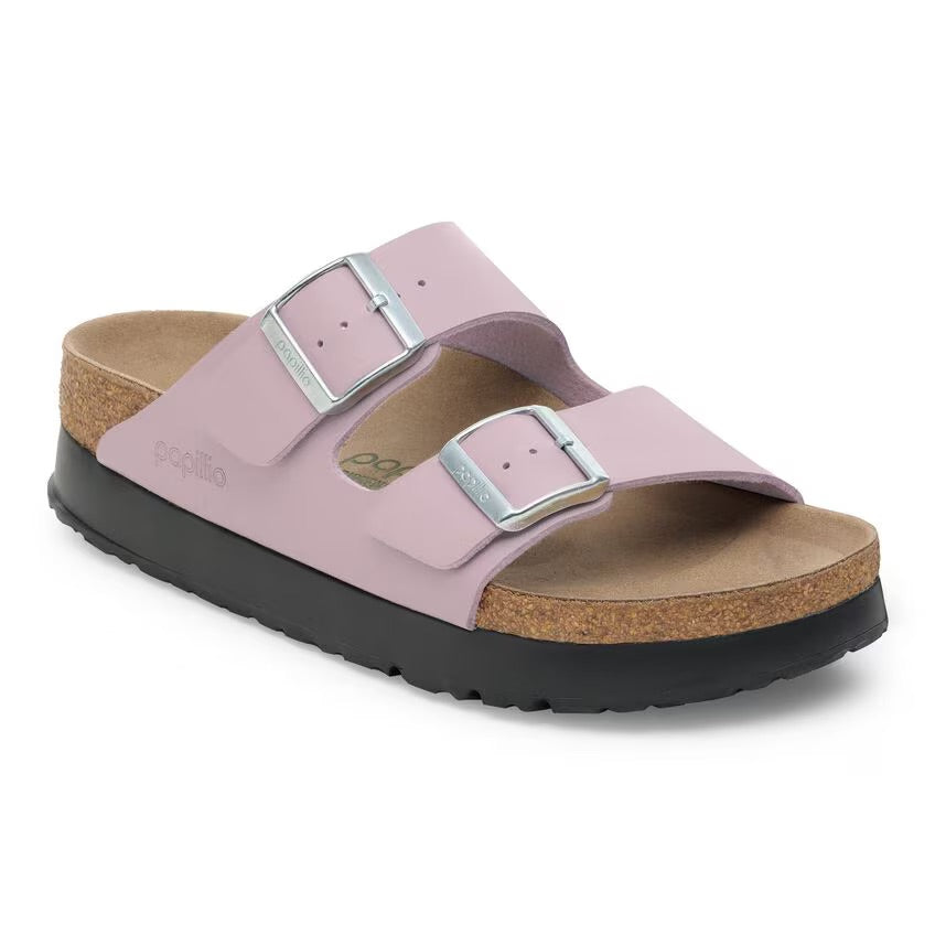 Birkenstock Papillio ARIZONA VEGAN PLATFORM 1030377 Faded Purple | Birko-Flor Largeur Étroite - Dealorys