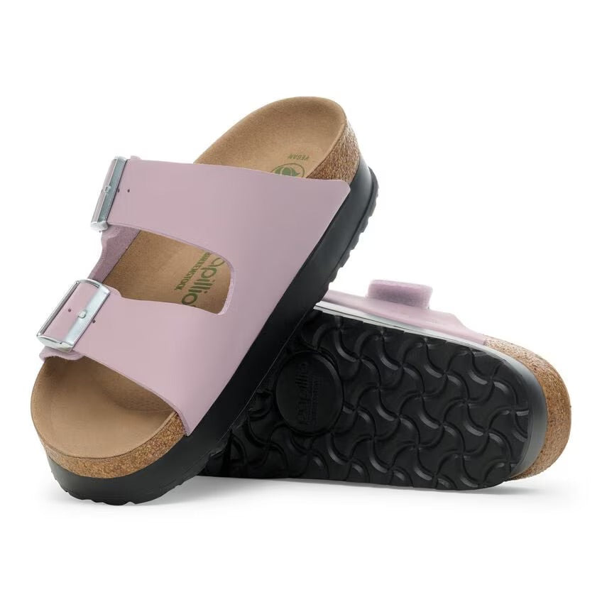 Birkenstock Papillio ARIZONA VEGAN PLATFORM 1030377 Faded Purple | Birko-Flor Largeur Étroite - Dealorys