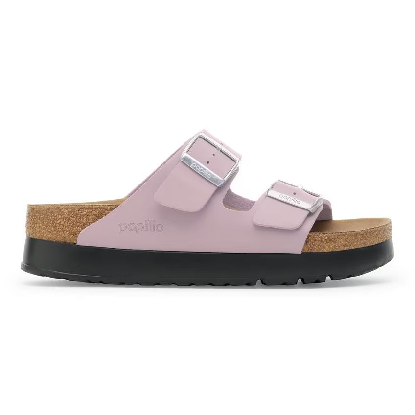 Birkenstock Papillio ARIZONA VEGAN PLATFORM 1030377 Faded Purple | Birko-Flor Largeur Étroite - Dealorys