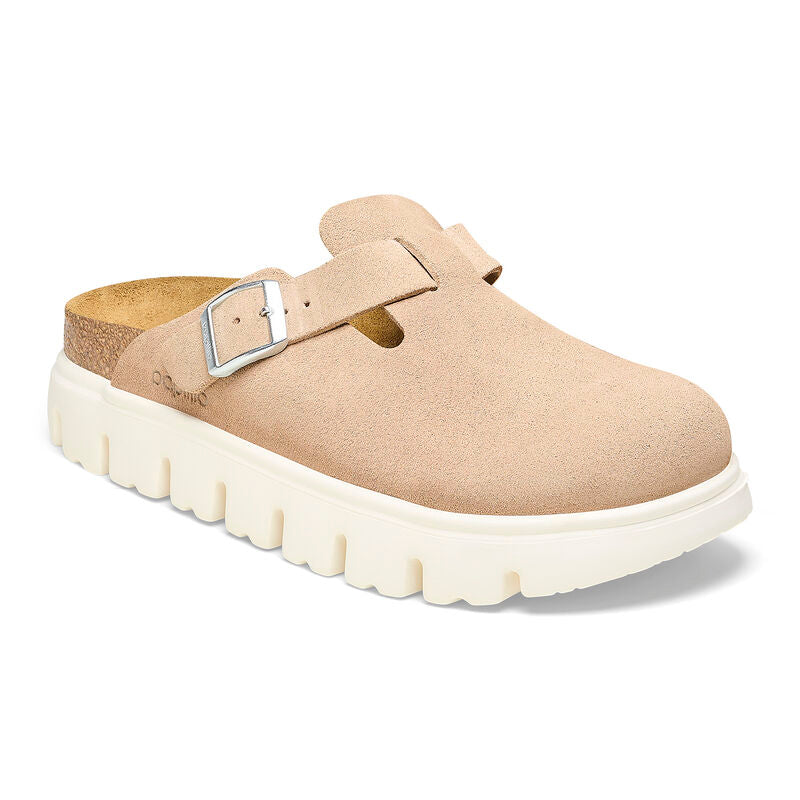 Birkenstock Papillio BOSTON CHUNKY 1026176 Warm Sand | Suède Largeur Étroite - Dealorys