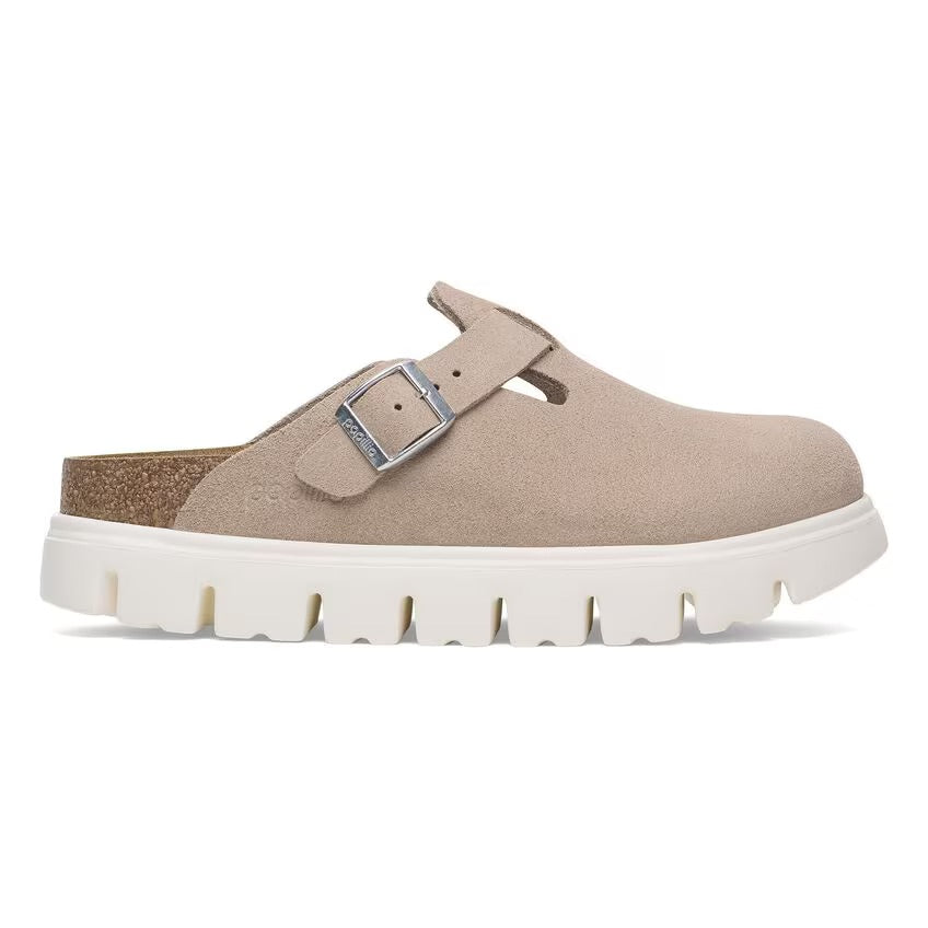 Birkenstock Papillio BOSTON CHUNKY 1029125 Light Rose | Suède Largeur Étroite - Dealorys