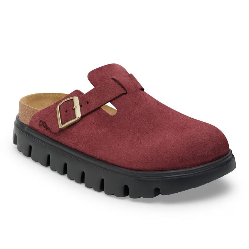 Birkenstock Papillio BOSTON CHUNKY 1030400 Zinfandel | Suède Largeur Étroite - Dealorys