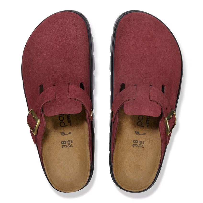 Birkenstock Papillio BOSTON CHUNKY 1030400 Zinfandel | Suède Largeur Étroite - Dealorys