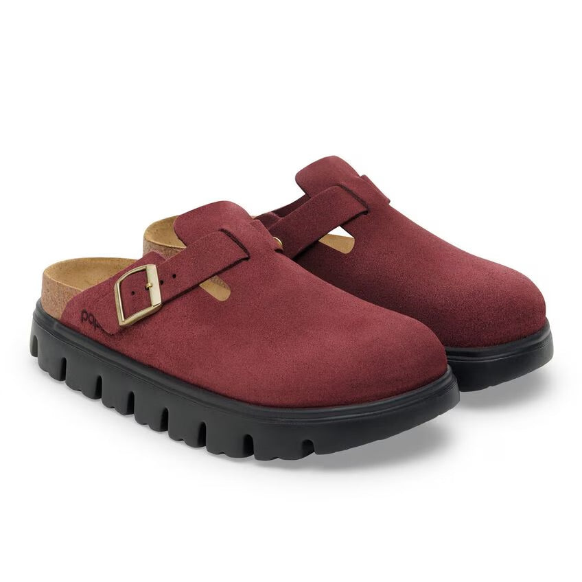 Birkenstock Papillio BOSTON CHUNKY 1030400 Zinfandel | Suède Largeur Étroite - Dealorys