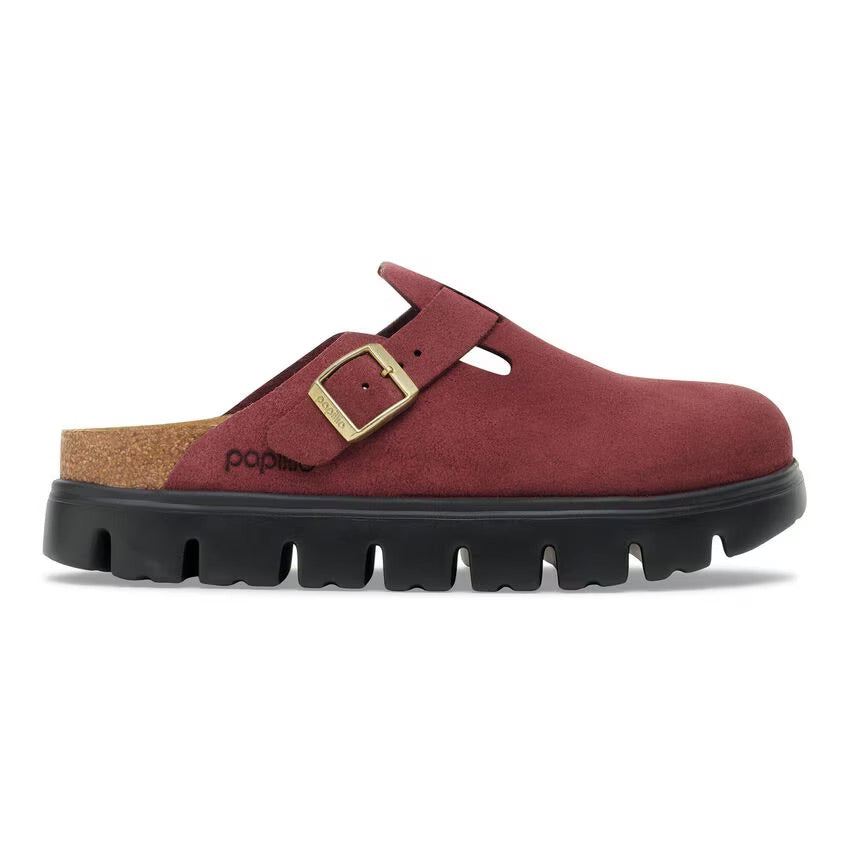 Birkenstock Papillio BOSTON CHUNKY 1030400 Zinfandel | Suède Largeur Étroite - Dealorys
