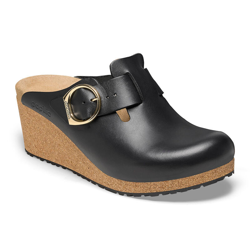 Birkenstock Papillio FANNY 1025340 Noir | Cuir Largeur Étroite - Dealorys