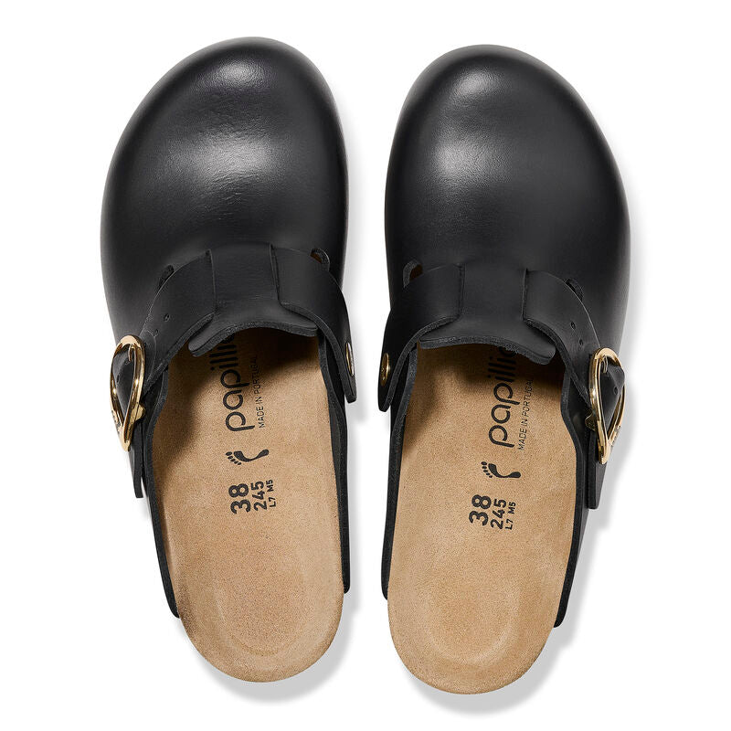 Birkenstock Papillio FANNY 1025340 Noir | Cuir Largeur Étroite - Dealorys