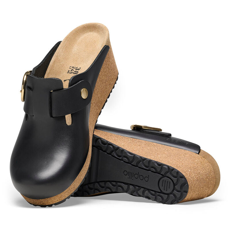 Birkenstock Papillio FANNY 1025340 Noir | Cuir Largeur Étroite - Dealorys