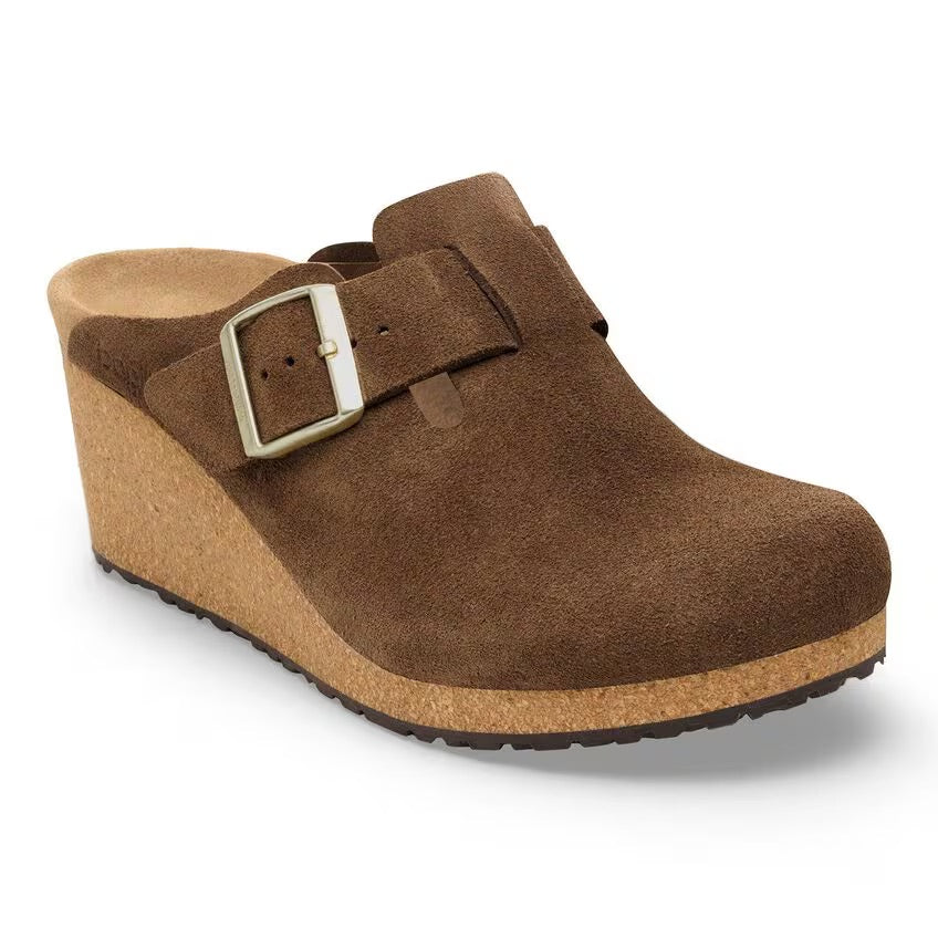 Birkenstock Papillio FANNY 1030424 Dark Tea | Suède Largeur Étroite - Dealorys