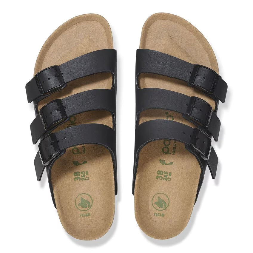 Birkenstock Papillio FLORIDA FLEX PLATFORM VEGAN 1029737 Noir | Birko-Flor Largeur Étroite - Dealorys