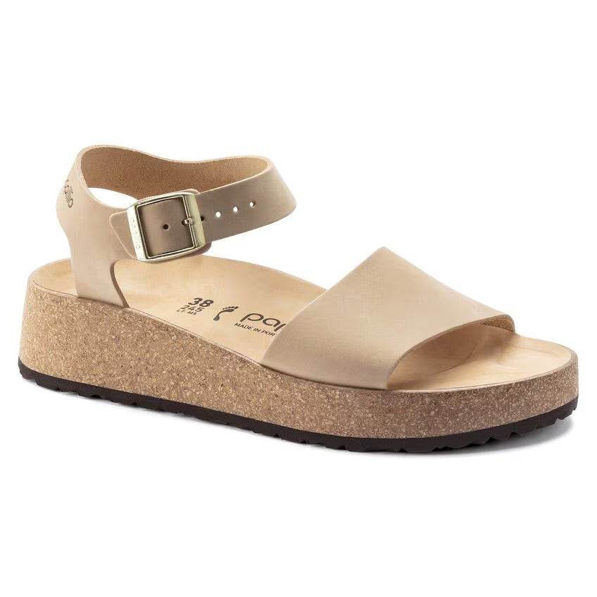 Birkenstock Papillio GLENDA 1022966 Sandcastle | Nubuck Largeur Étroite - Dealorys