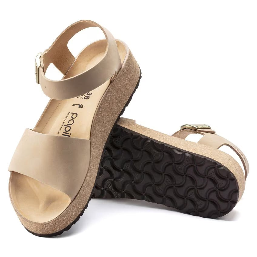 Birkenstock Papillio GLENDA 1022966 Sandcastle | Nubuck Largeur Étroite - Dealorys