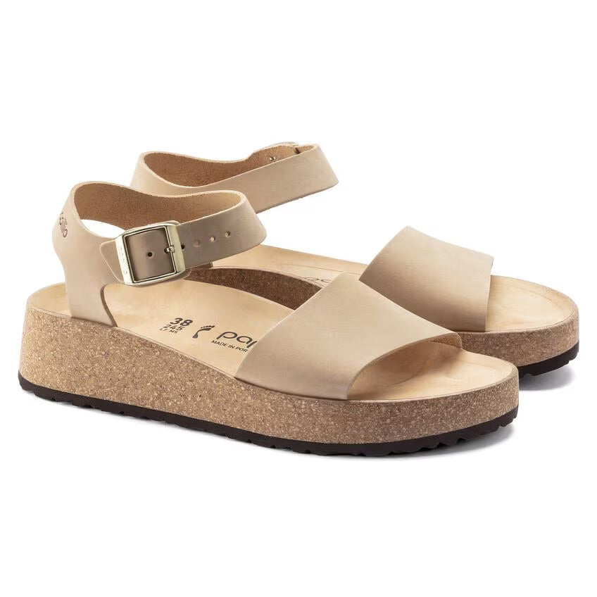 Birkenstock Papillio GLENDA 1022966 Sandcastle | Nubuck Largeur Étroite - Dealorys
