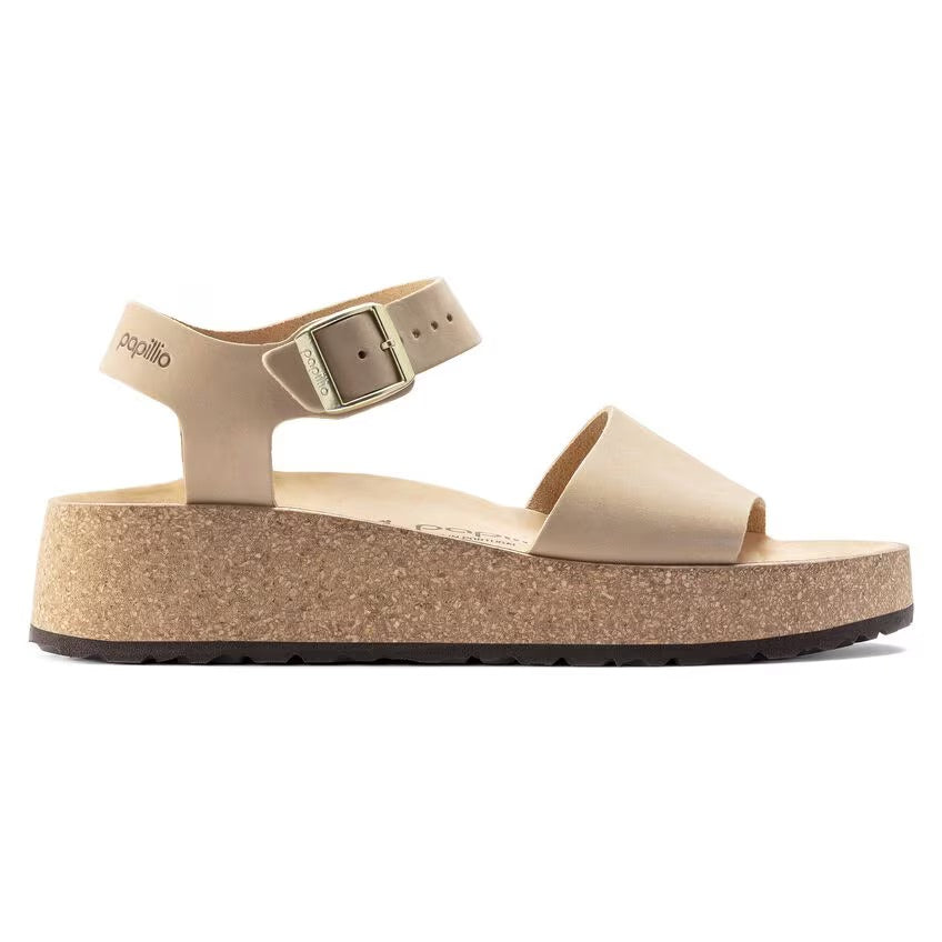Birkenstock Papillio GLENDA 1022966 Sandcastle | Nubuck Largeur Étroite - Dealorys
