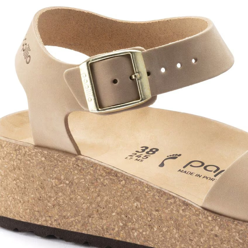 Birkenstock Papillio GLENDA 1022966 Sandcastle | Nubuck Largeur Étroite - Dealorys