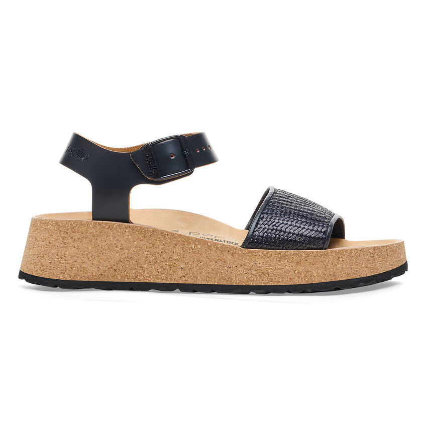 Birkenstock Papillio GLENDA 1026932 Noir | Cuir Largeur Étroite - Dealorys