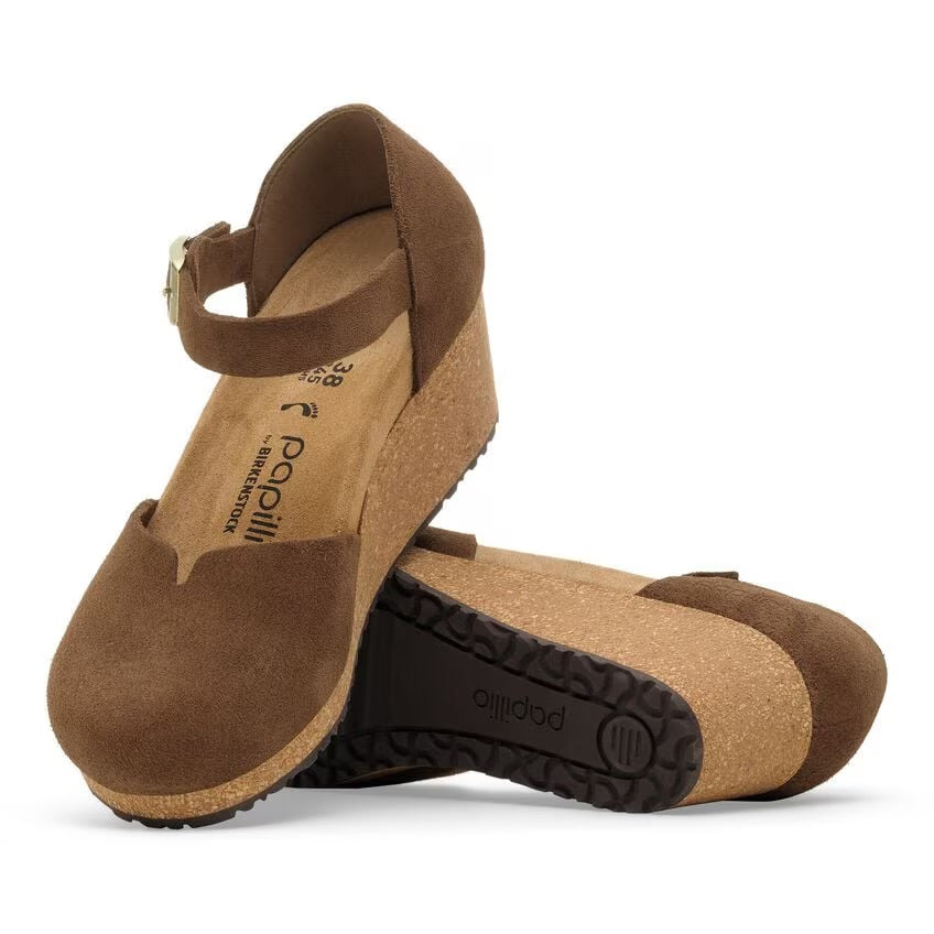 Birkenstock Papillio MARY 1030428 Dark Tea | Suède Largeur Étroite - Dealorys