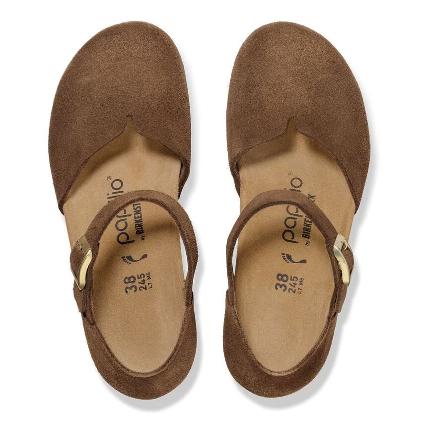 Birkenstock Papillio MARY 1030428 Dark Tea | Suède Largeur Étroite - Dealorys