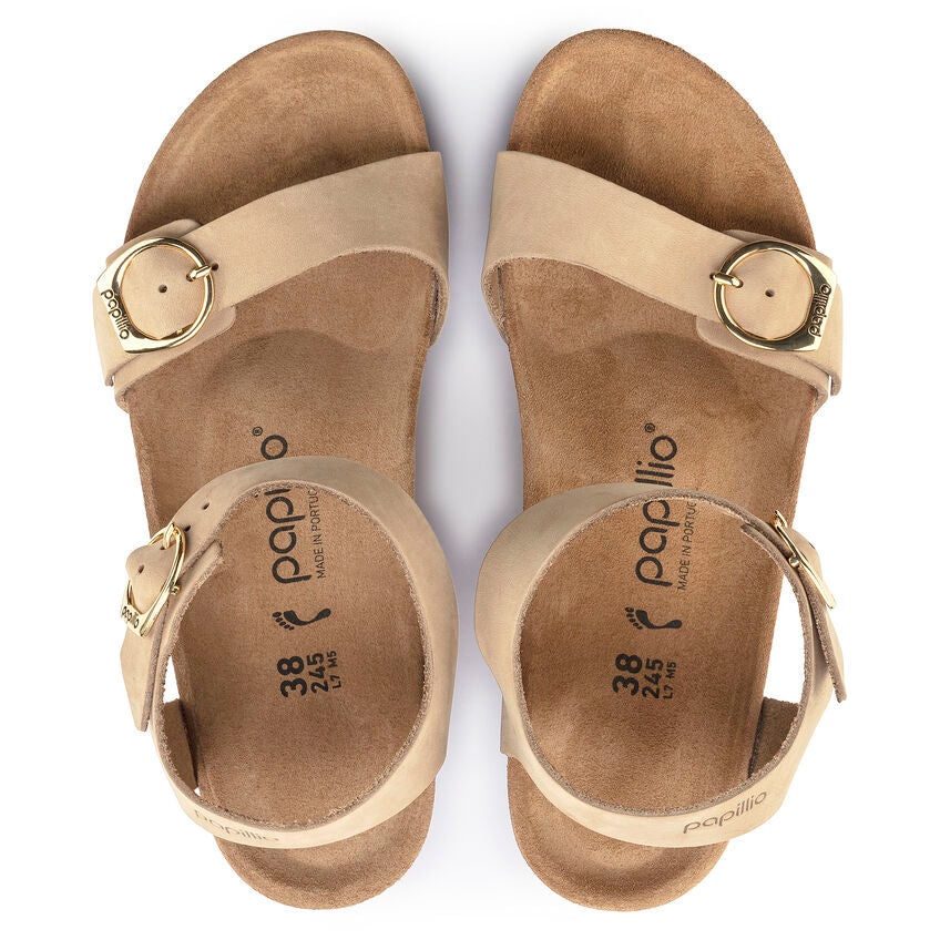 Birkenstock Papillio SOLEY 1018421 Sandcastle | Nubuck Largeur Étroite - Dealorys