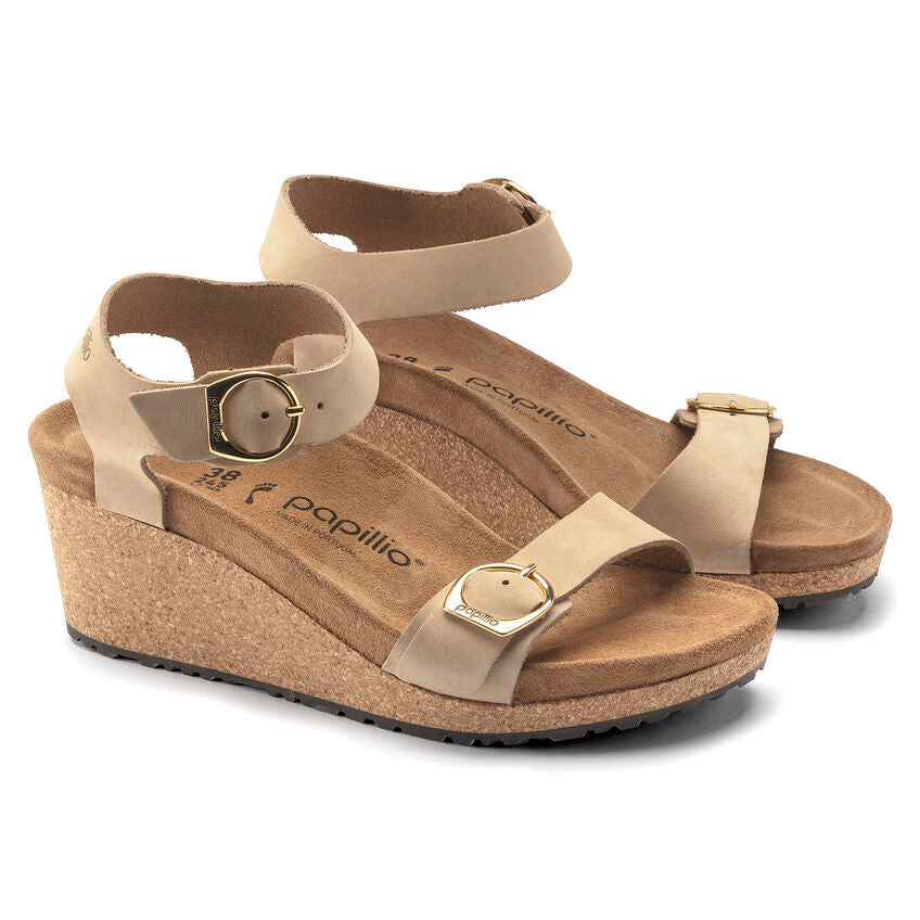 Birkenstock Papillio SOLEY 1018421 Sandcastle | Nubuck Largeur Étroite - Dealorys