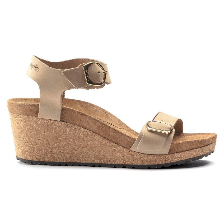 Birkenstock Papillio SOLEY 1018421 Sandcastle | Nubuck Largeur Étroite - Dealorys