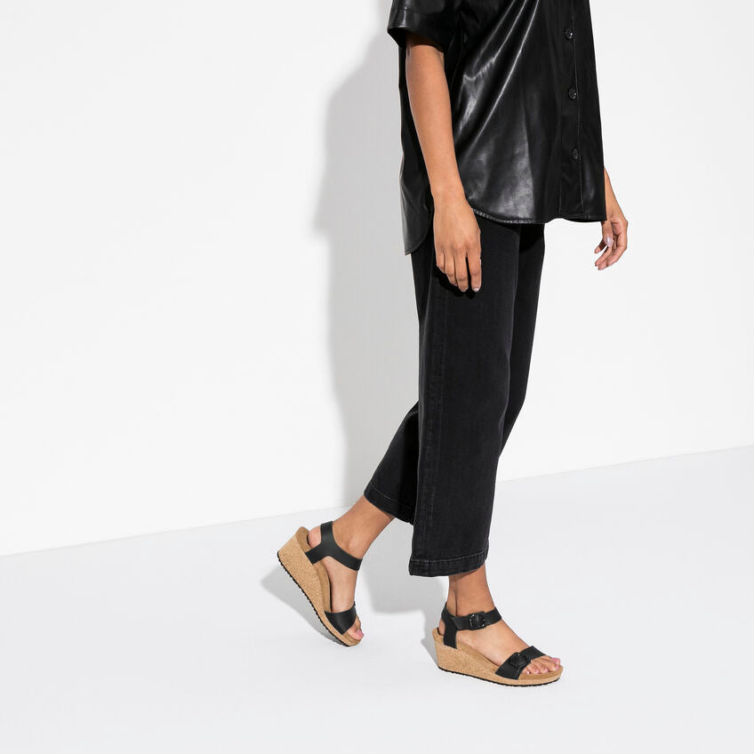 Birkenstock Papillio SOLEY 1018522 Noir | Cuir Largeur Étroite - Dealorys