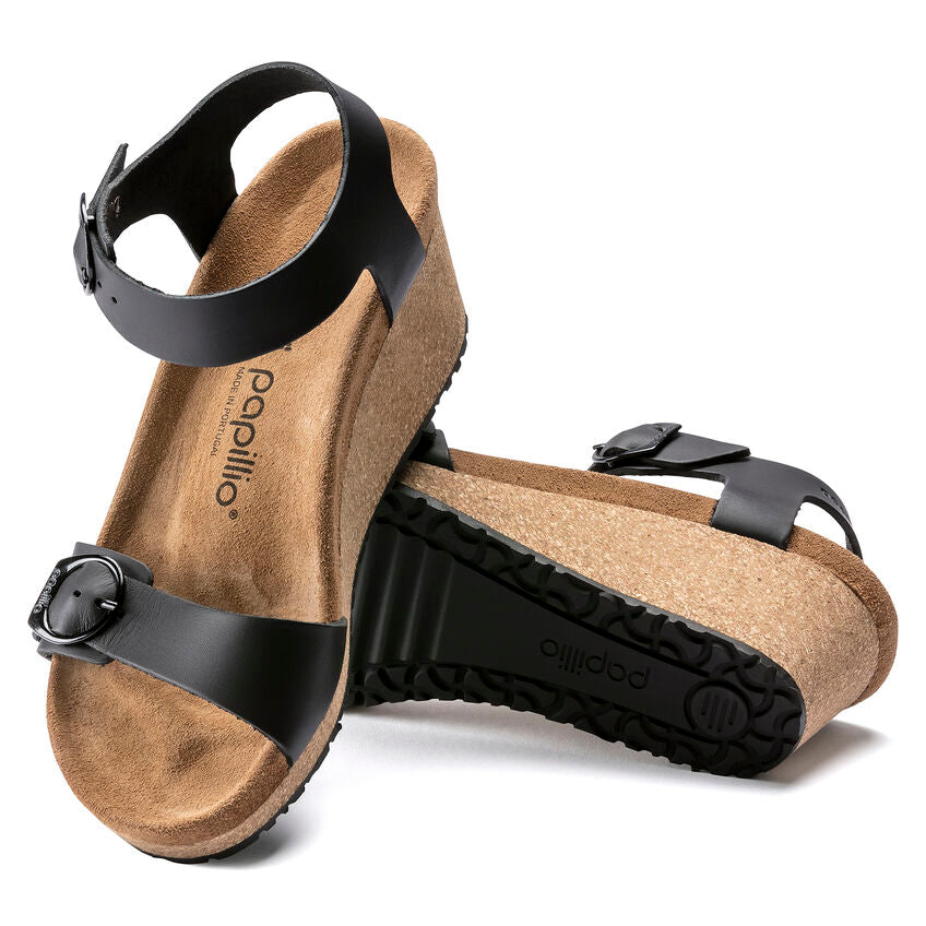 Birkenstock Papillio SOLEY 1018522 Noir | Cuir Largeur Étroite - Dealorys