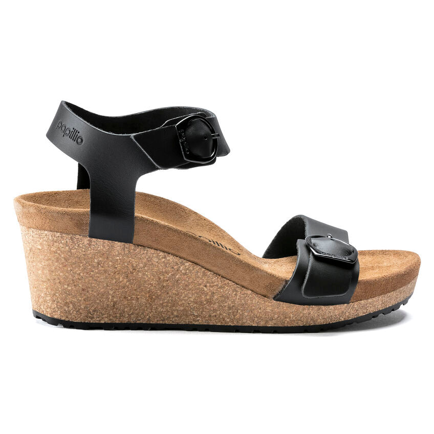 Birkenstock Papillio SOLEY 1018522 Noir | Cuir Largeur Étroite - Dealorys