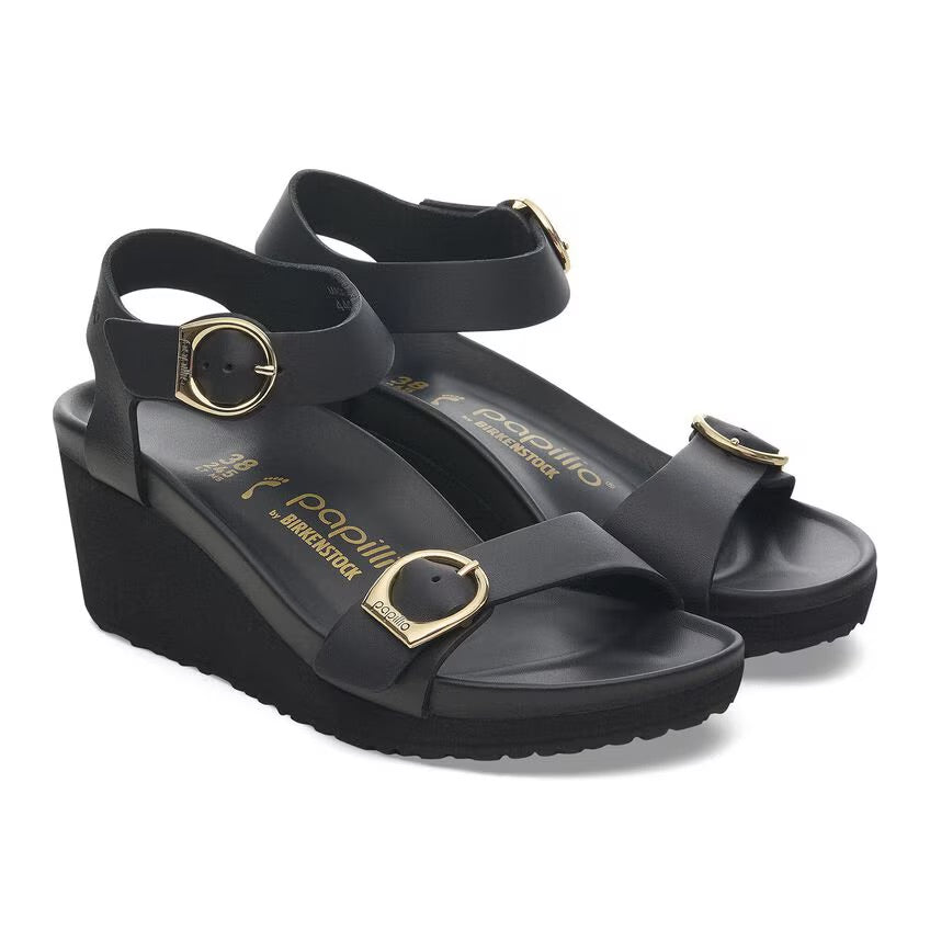 Birkenstock Papillio SOLEY 1029091 Noir | Cuir Largeur Étroite - Dealorys