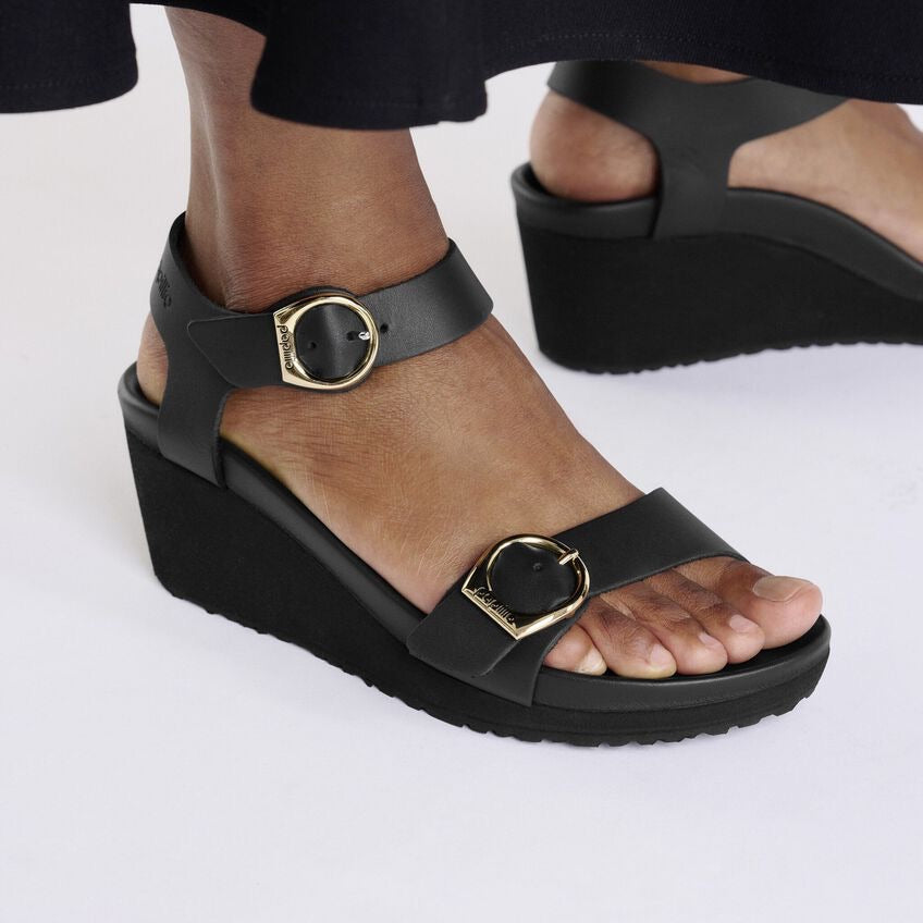 Birkenstock Papillio SOLEY 1029091 Noir | Cuir Largeur Étroite - Dealorys