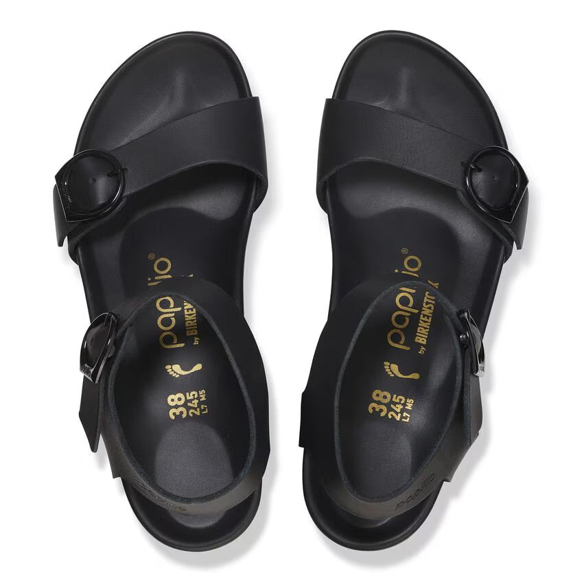 Birkenstock Papillio SOLEY 1030787 Black/Black | Cuir Largeur Étroite - Dealorys