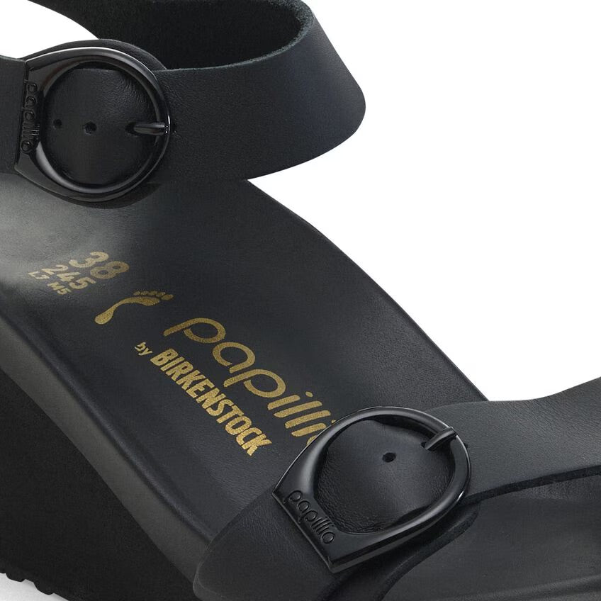 Birkenstock Papillio SOLEY 1030787 Black/Black | Cuir Largeur Étroite - Dealorys