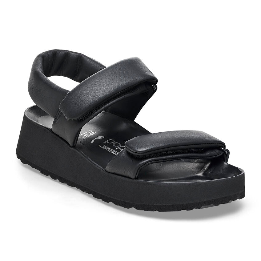 Birkenstock Papillio THEDA 1026877 Noir | Cuir Exquisite Largeur Étroite - Dealorys
