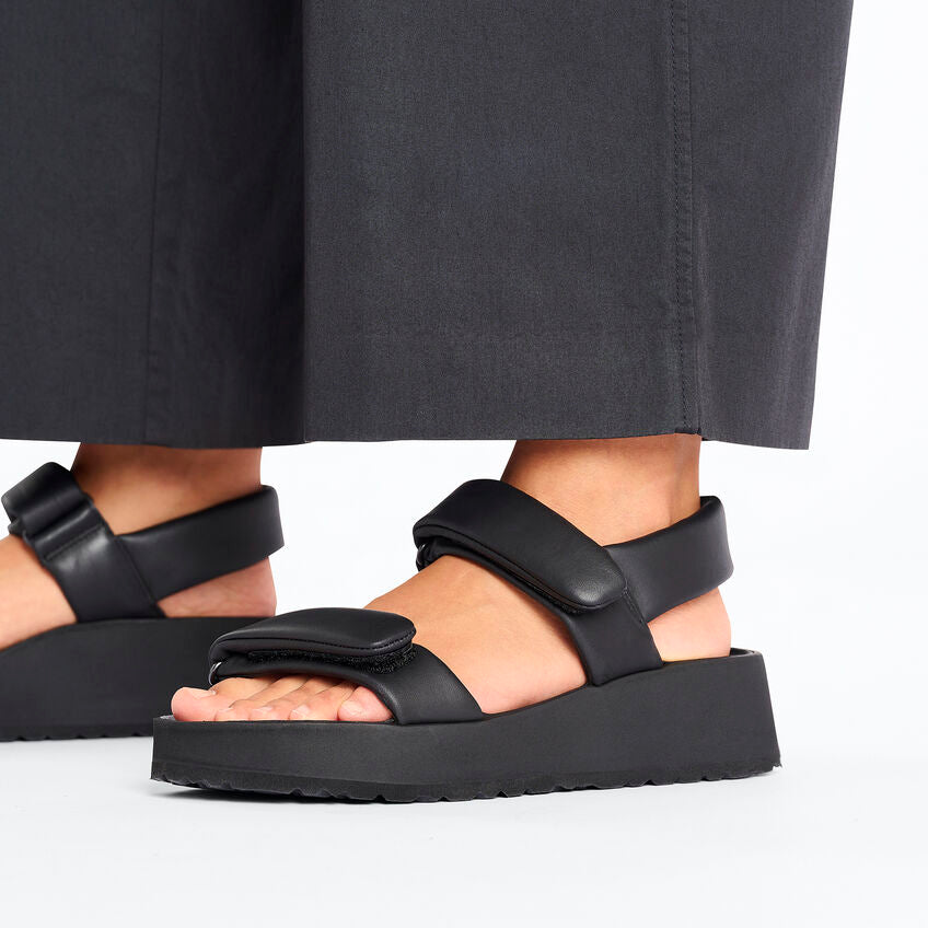 Birkenstock Papillio THEDA 1026877 Noir | Cuir Exquisite Largeur Étroite - Dealorys