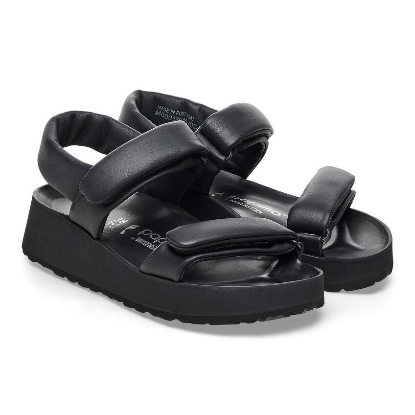 Birkenstock Papillio THEDA 1026877 Noir | Cuir Exquisite Largeur Étroite - Dealorys