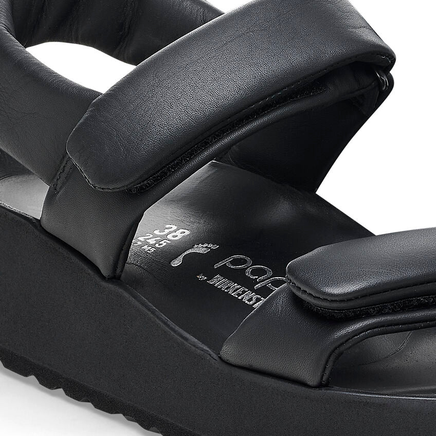 Birkenstock Papillio THEDA 1026877 Noir | Cuir Exquisite Largeur Étroite - Dealorys