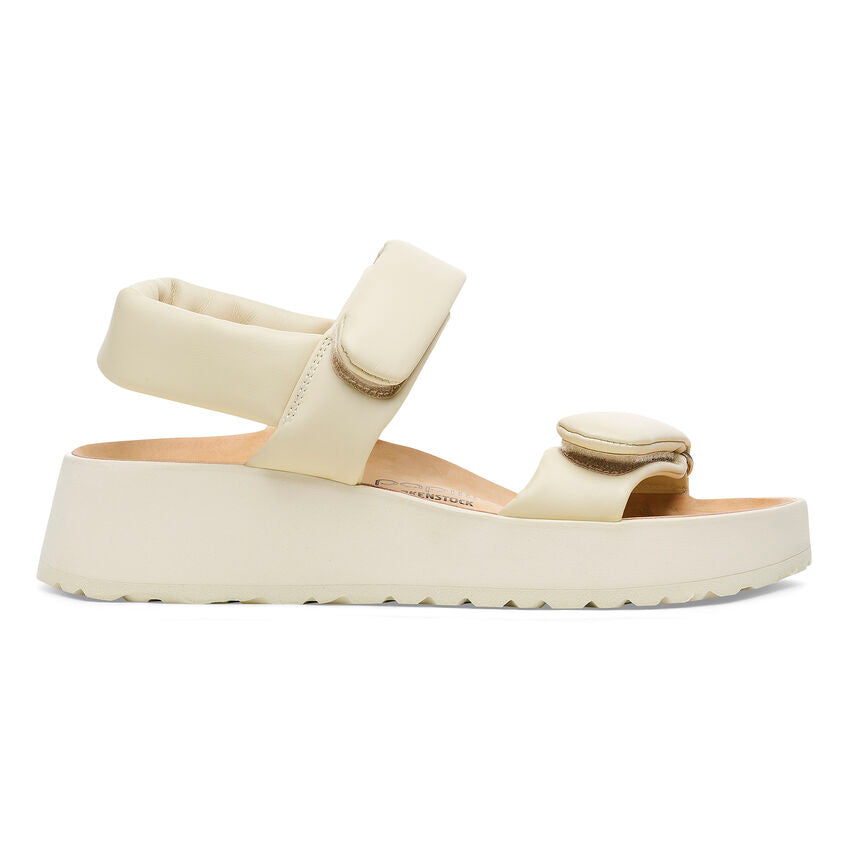 Birkenstock Papillio THEDA 1026942 Ecru | Cuir Exquisite Largeur Étroite - Dealorys