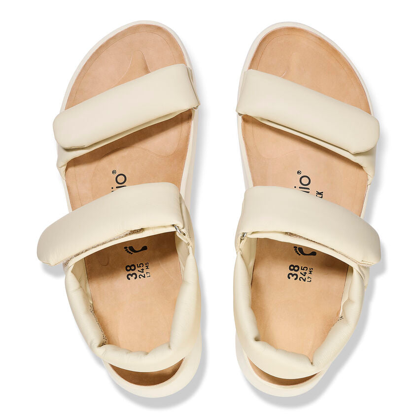Birkenstock Papillio THEDA 1026942 Ecru | Cuir Exquisite Largeur Étroite - Dealorys