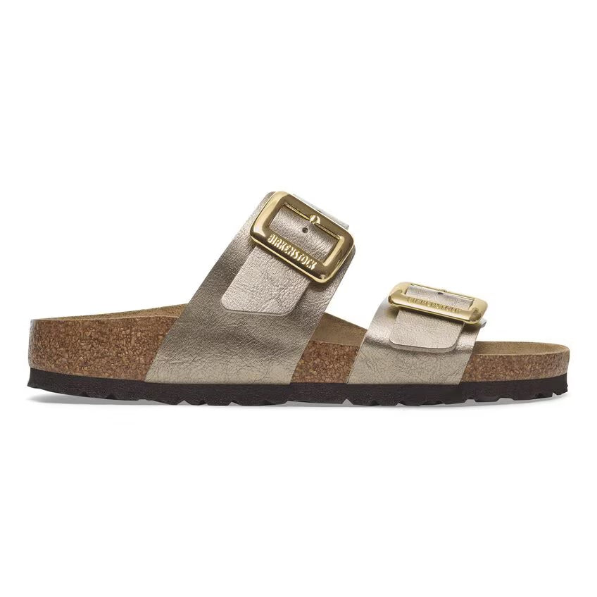 Birkenstock Sydney Luxe Buckle 1029372 Graceful Taupe | Birko-Flor Largeur Étroite - Dealorys