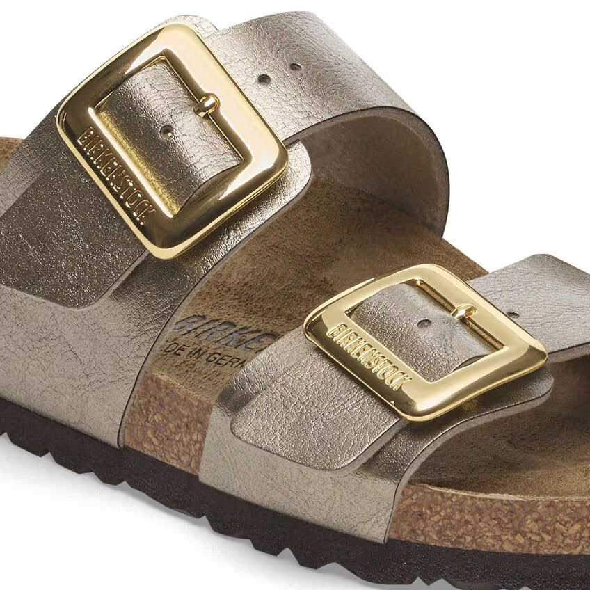 Birkenstock Sydney Luxe Buckle 1029372 Graceful Taupe | Birko-Flor Largeur Étroite - Dealorys