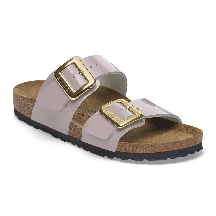 Birkenstock Sydney Luxe Buckle 1029473 Faded Purple Patent | Birko-Flor Largeur Étroite - Dealorys