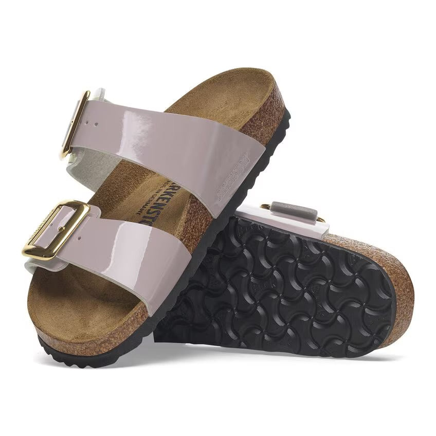 Birkenstock Sydney Luxe Buckle 1029473 Faded Purple Patent | Birko-Flor Largeur Étroite - Dealorys