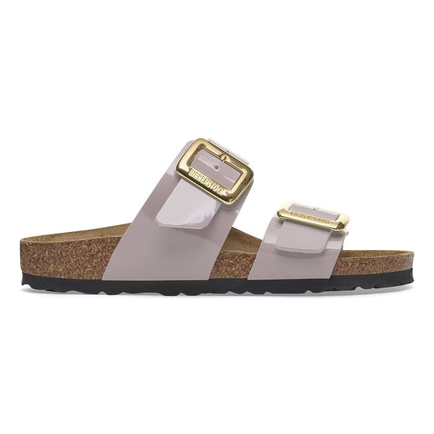 Birkenstock Sydney Luxe Buckle 1029473 Faded Purple Patent | Birko-Flor Largeur Étroite - Dealorys