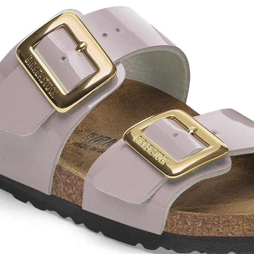 Birkenstock Sydney Luxe Buckle 1029473 Faded Purple Patent | Birko-Flor Largeur Étroite - Dealorys